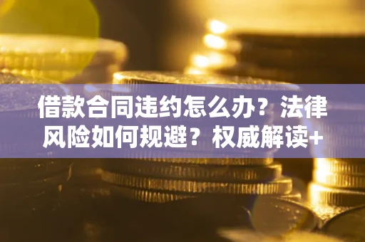 济南借款合同违约怎么办？法律风险如何规避？权威解读+实用指南